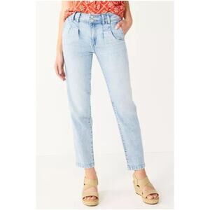 Women's Sonoma Goods for Life® High Rise Pleat Front Jeans Size 10